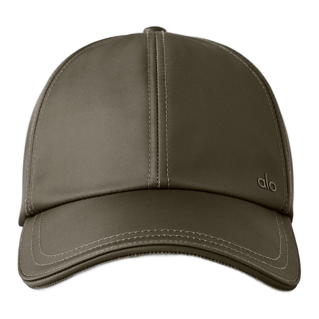 alo Satin Off-Duty Cap - Olive Tree