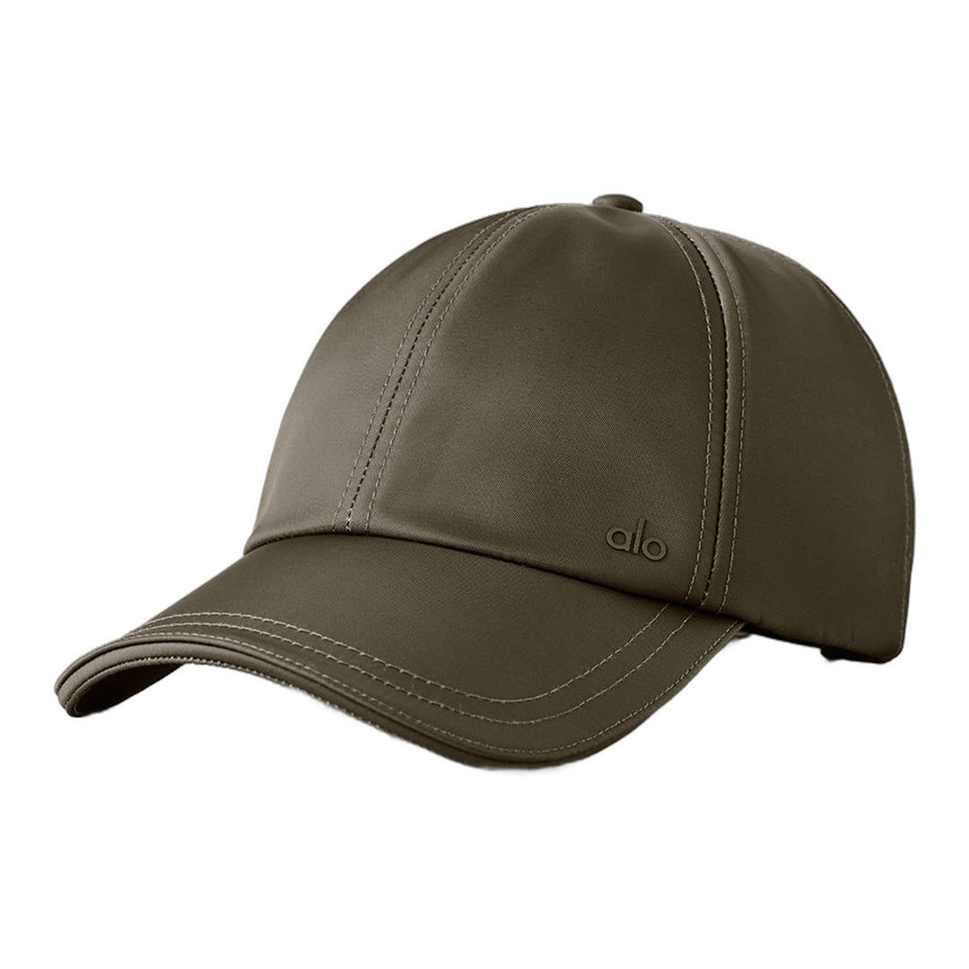 alo Satin Off-Duty Cap - Olive Tree