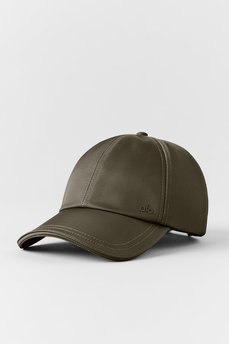 alo Satin Off-Duty Cap - Olive Tree