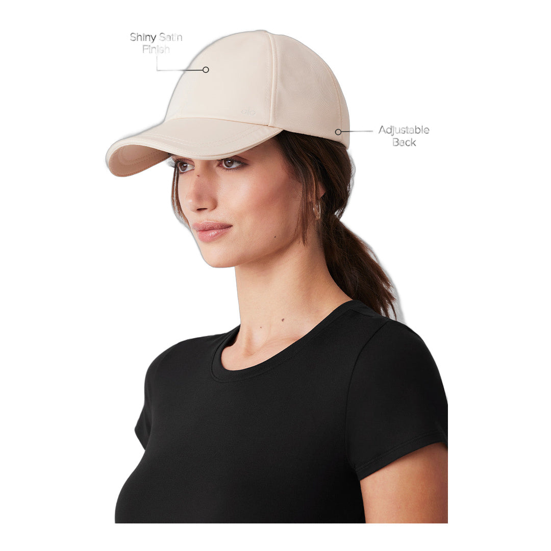 alo Satin Off-Duty Cap - Creme