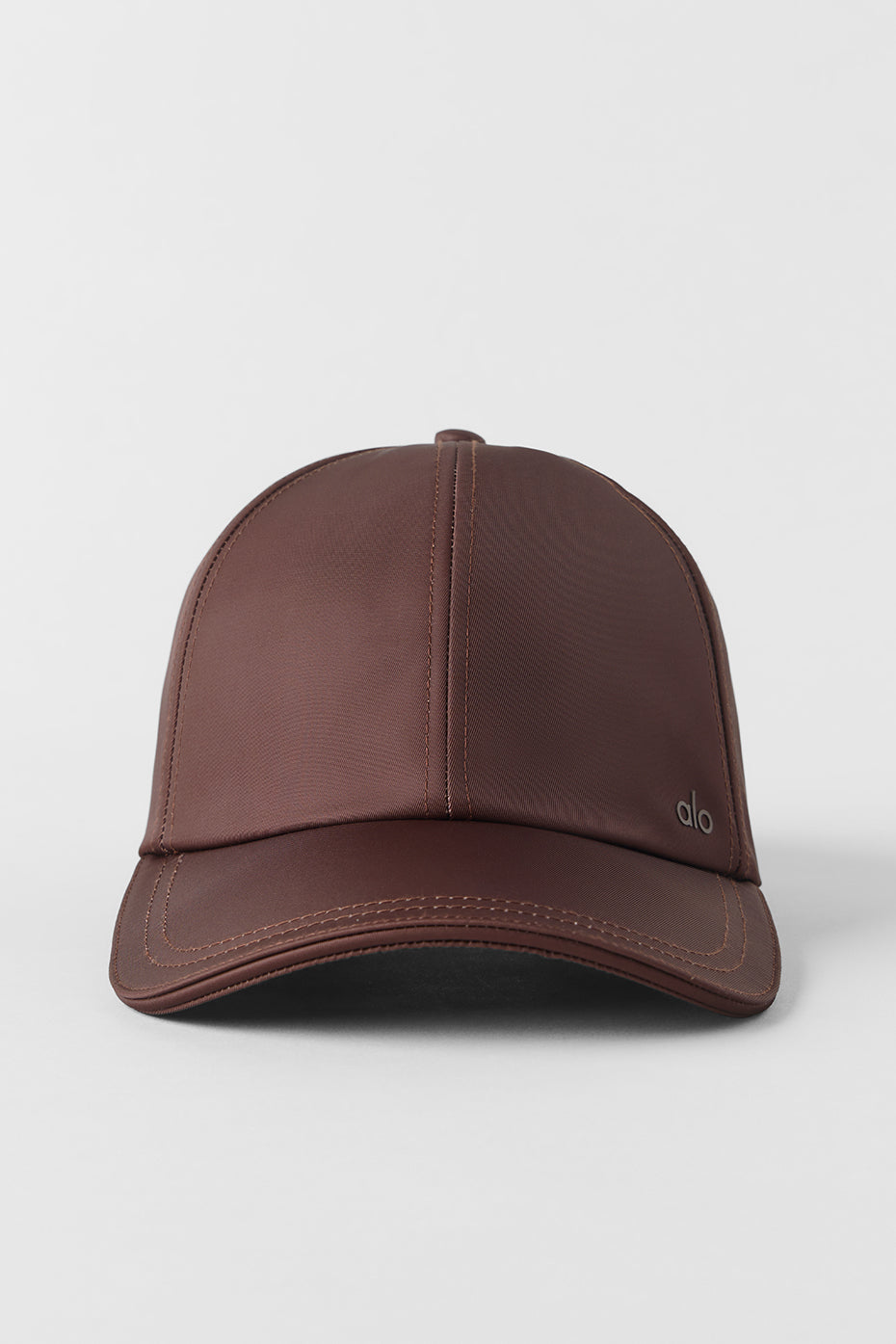 alo Satin Off-Duty Cap - Brownstone