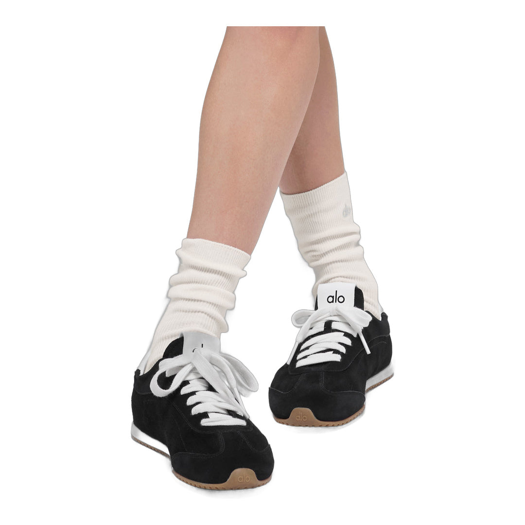 alo Unisex Half-Crew Understated Sock - Ivory