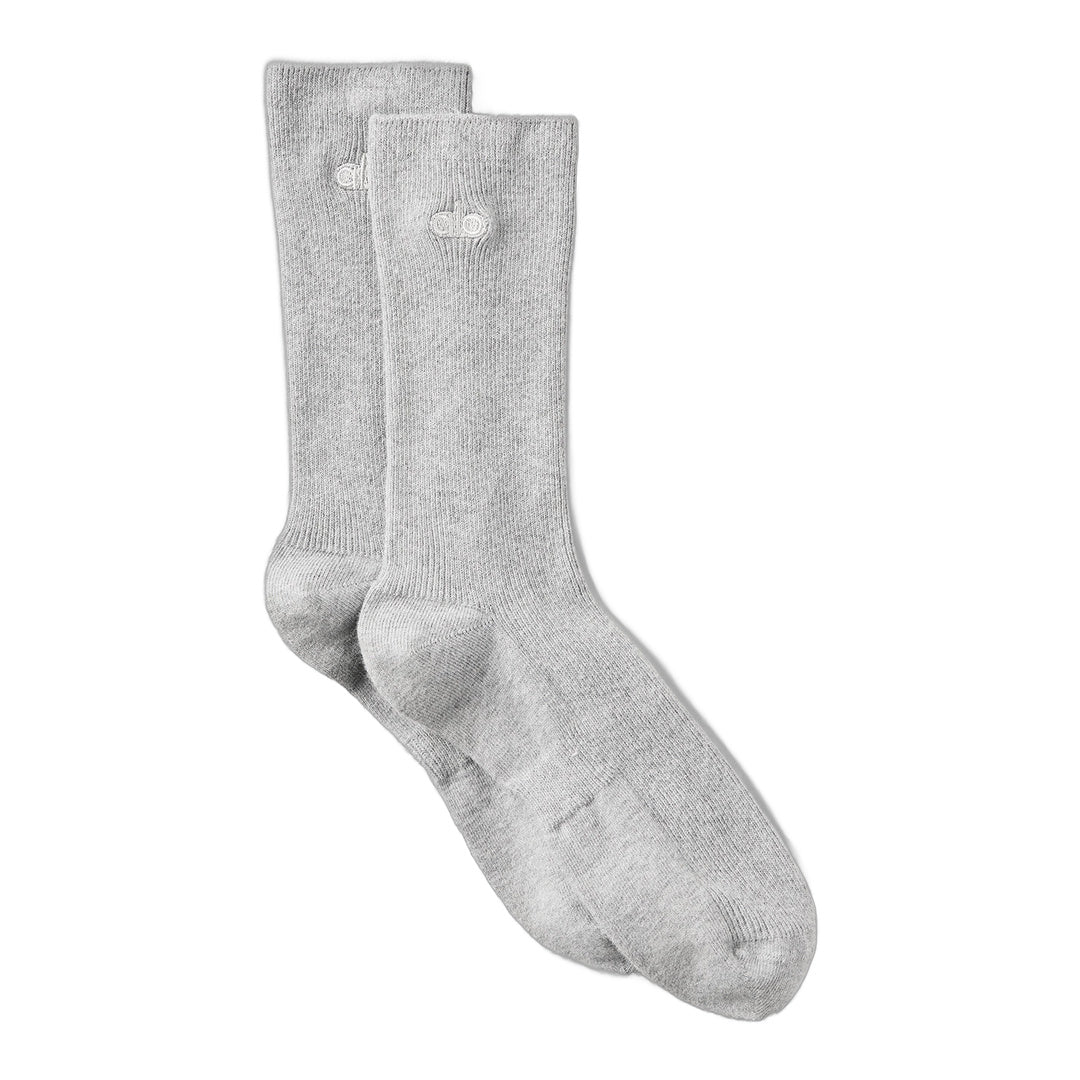 alo Unisex Half-Crew Understated Sock - Athletic Heather Grey