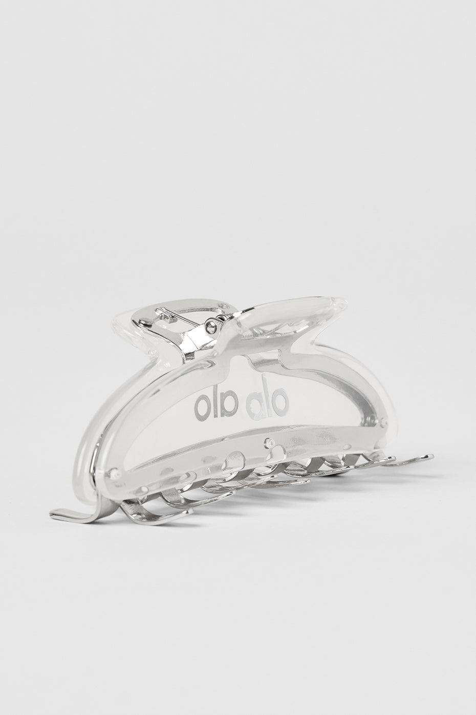 alo Acrylic Illusion Claw Clip - Clear Acetate/Chrome