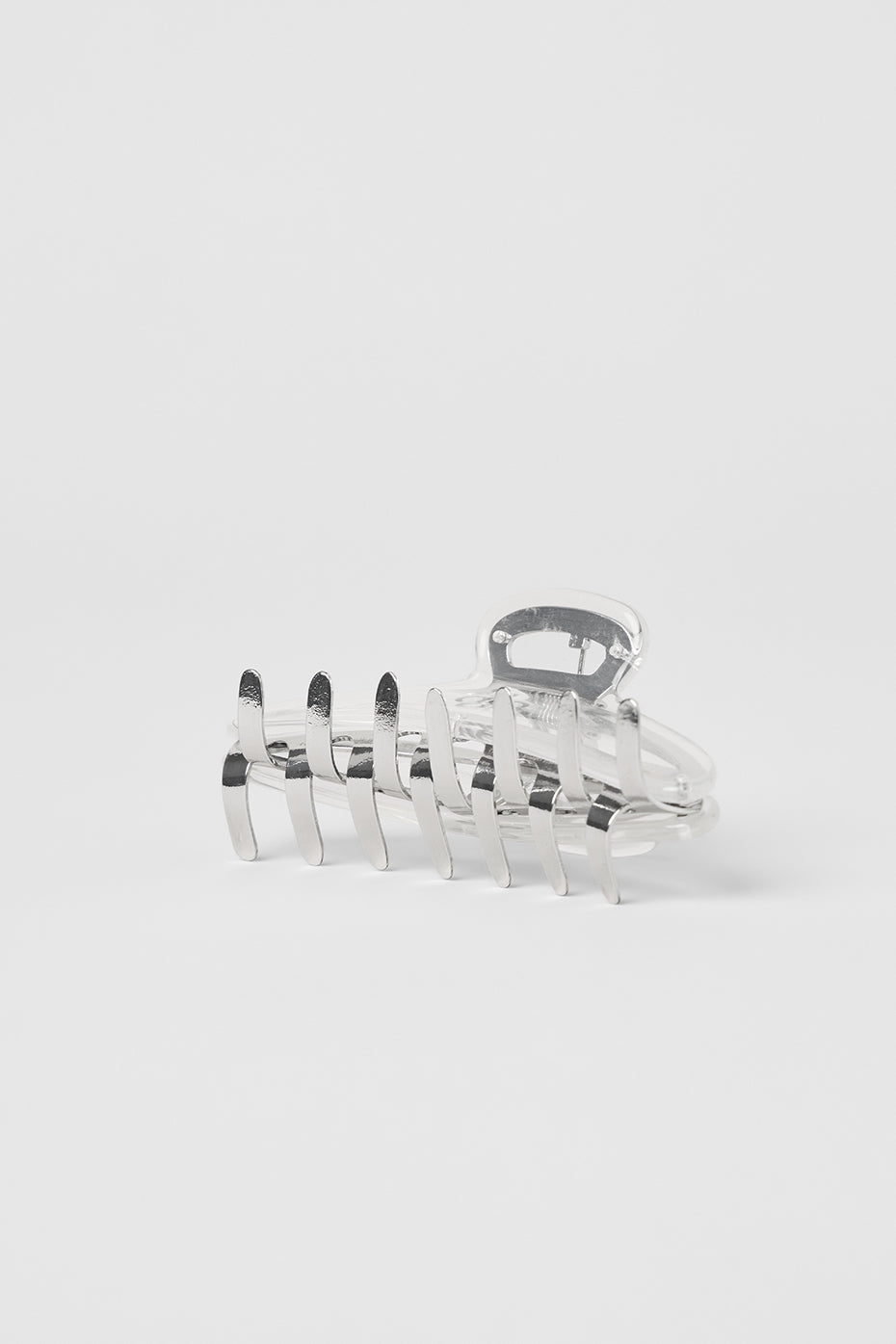 alo Acrylic Illusion Claw Clip - Clear Acetate/Chrome