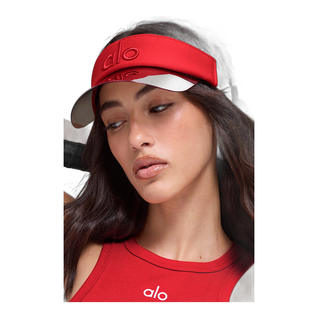 alo Airlift Solar Visor - Bright Red