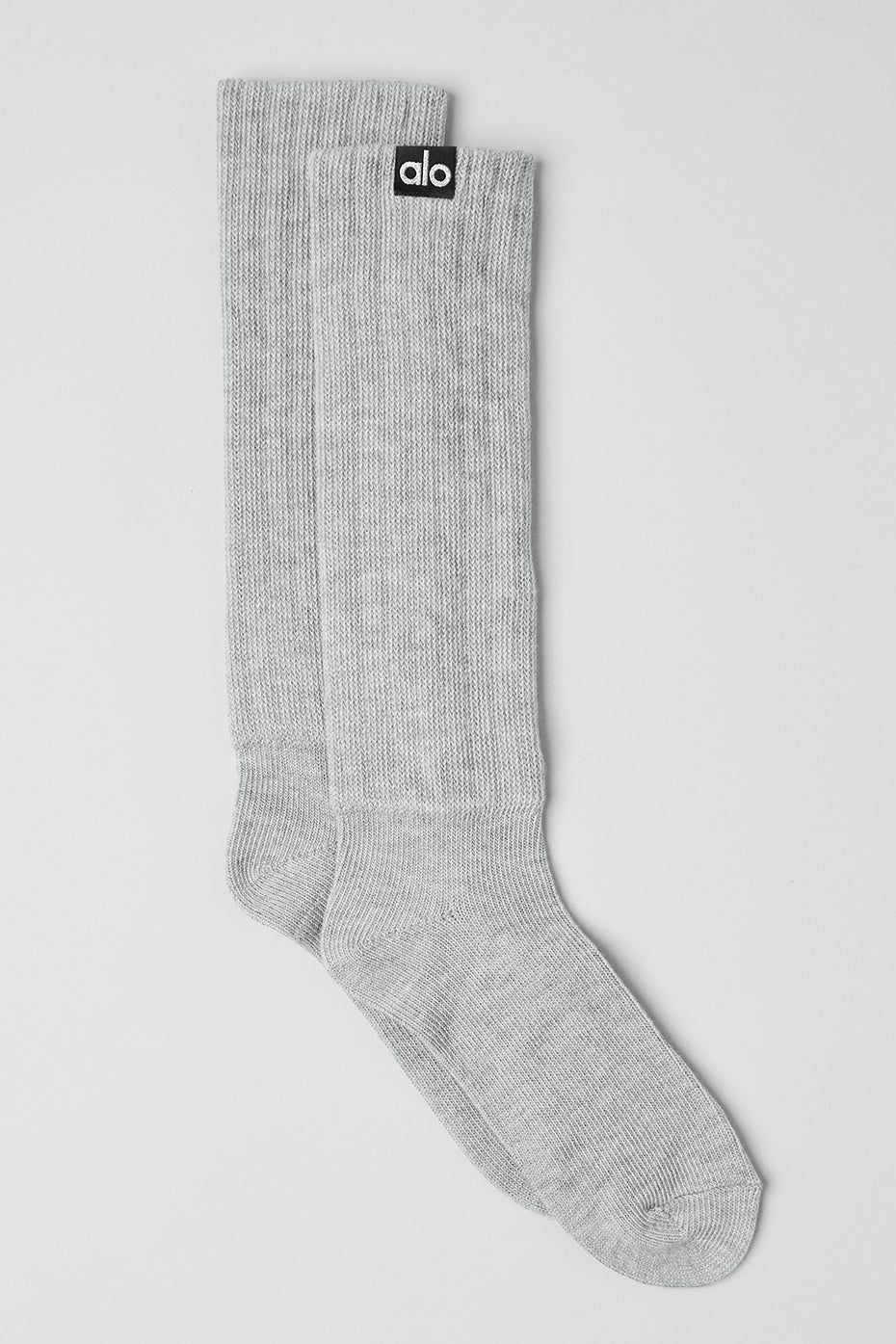 alo Unisex Scrunch Sock - Athletic Heather Grey
