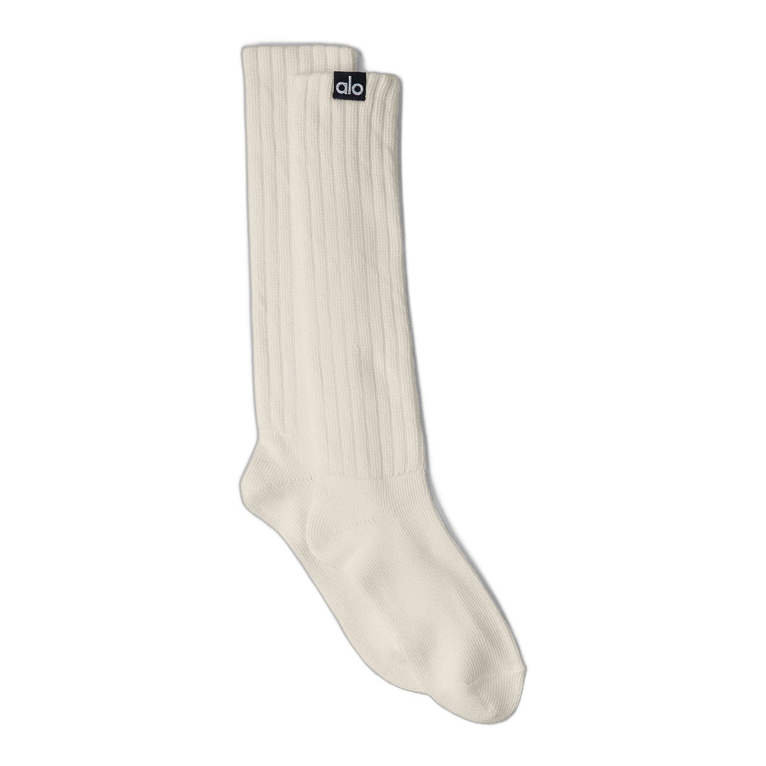 alo Unisex Scrunch Sock - Bone
