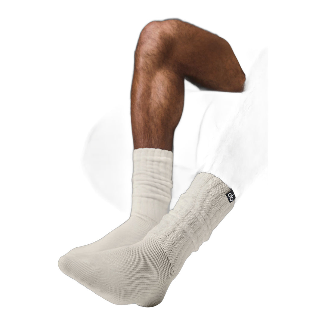 alo Unisex Scrunch Sock - Bone
