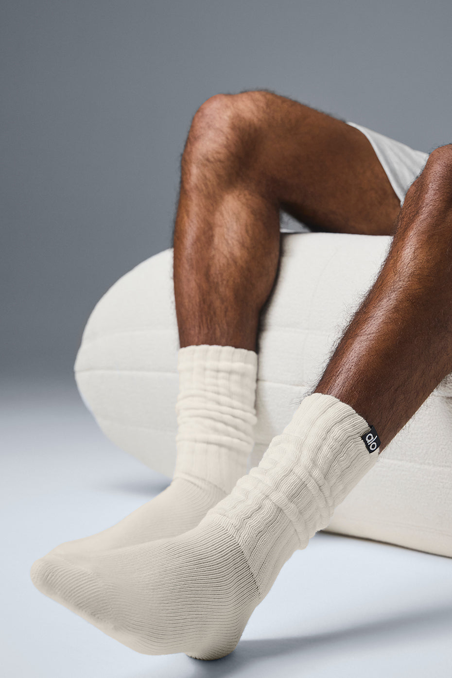 alo Unisex Scrunch Sock - Bone