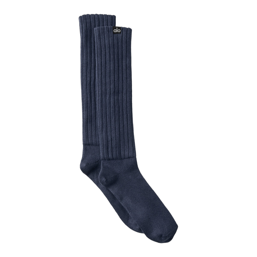 alo Unisex Scrunch Sock - Navy