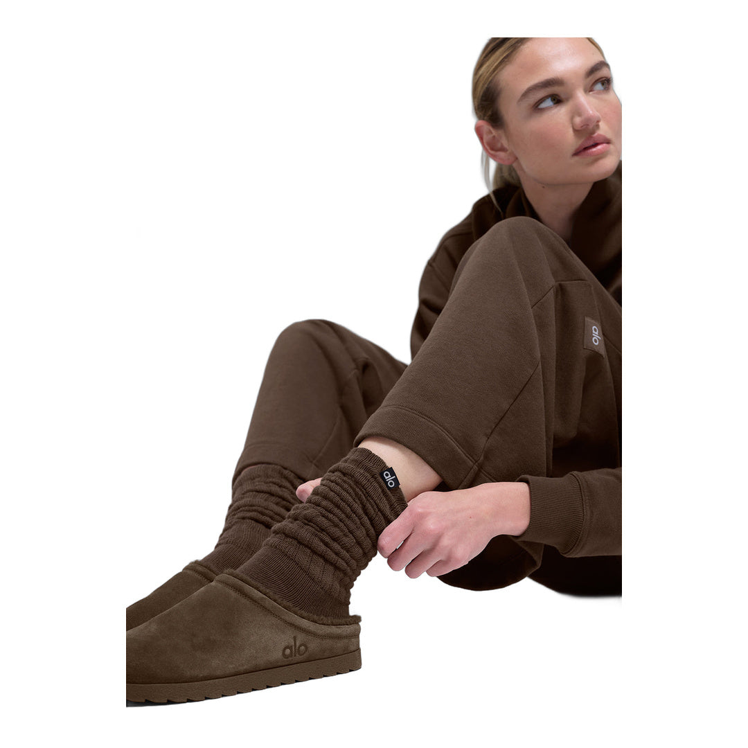 alo Unisex Scrunch Sock - Espresso