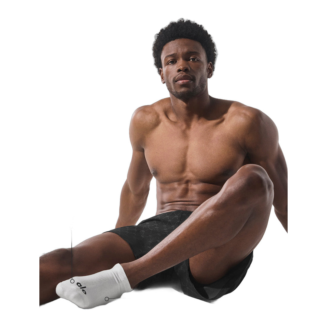 alo Unisex Street Sock - Black/White