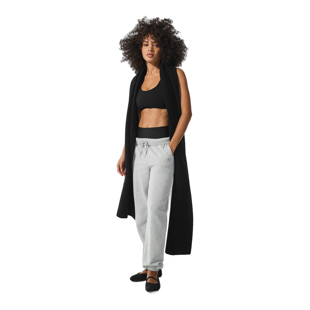 alo Merino Wool Oversized Scarf - Black