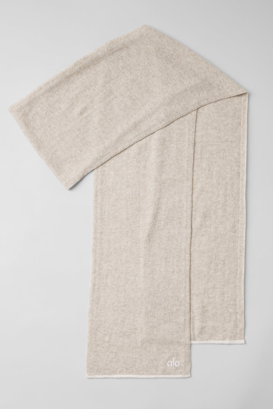 alo Cashmere Light Frosted Scarf - Winter Latte/Ivory