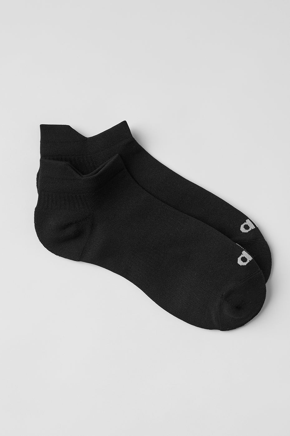alo Unisex Performance Tab Sock - Black/Titanium