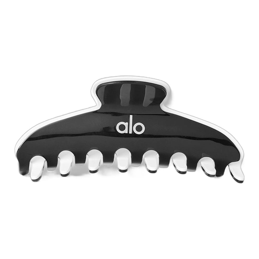 alo Outline Claw Clip - Black/White