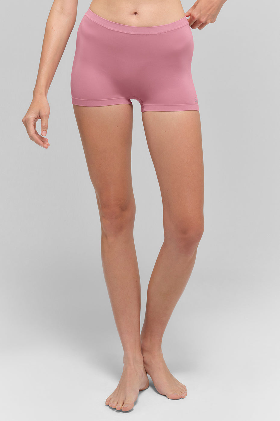 alo Sheer Glow Boyshort - Pink Wild Rose