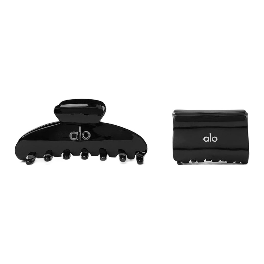 alo Effortless Claw Clip (2-Pack) - Black