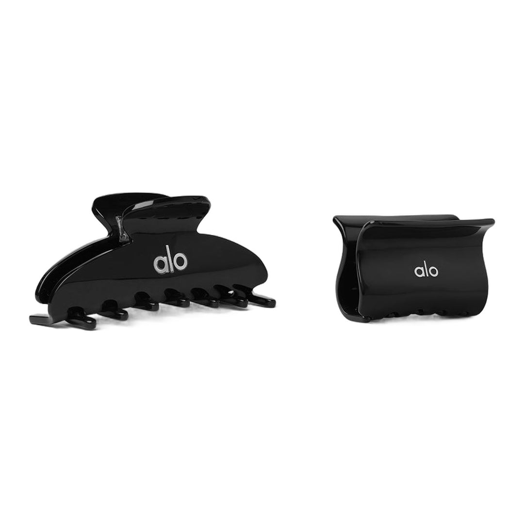 alo Effortless Claw Clip (2-Pack) - Black