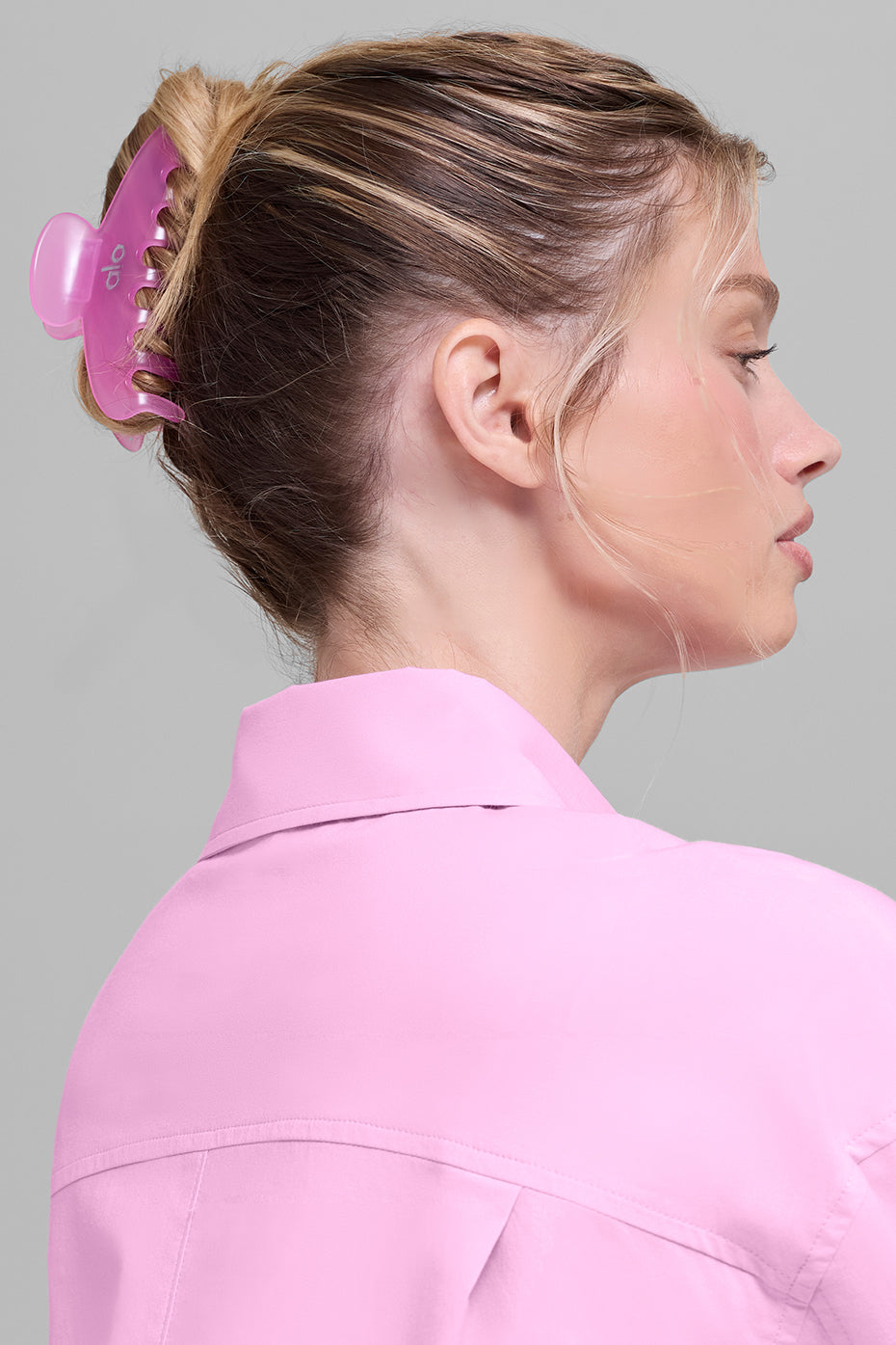alo Effortless Claw Clip (2-Pack) - Candy Heart Pink/Bright Red
