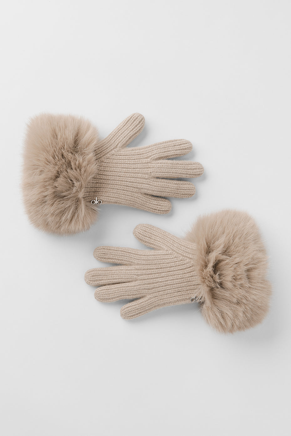 alo Courchevel Cashmere Gloves - Oat Heather