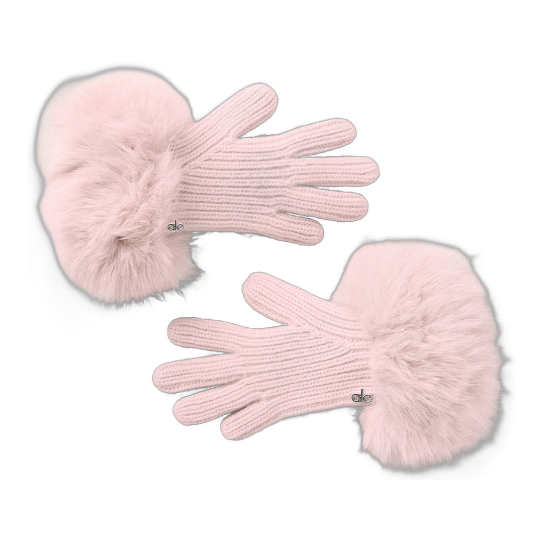 alo Courchevel Cashmere Gloves - Frosted Pink