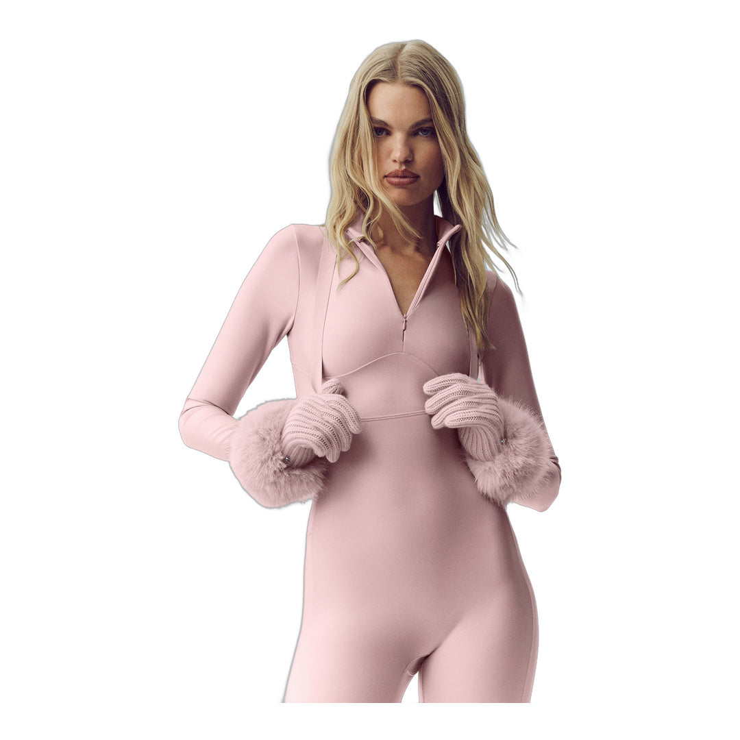 alo Courchevel Cashmere Gloves - Frosted Pink