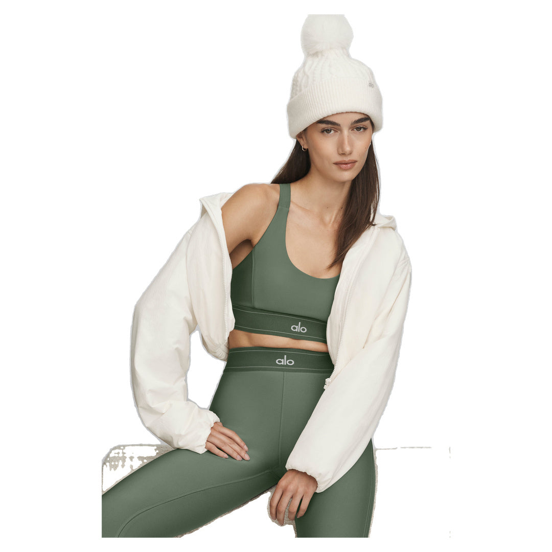 ALO Cable Knit Winter Bliss Beanie - Ivory