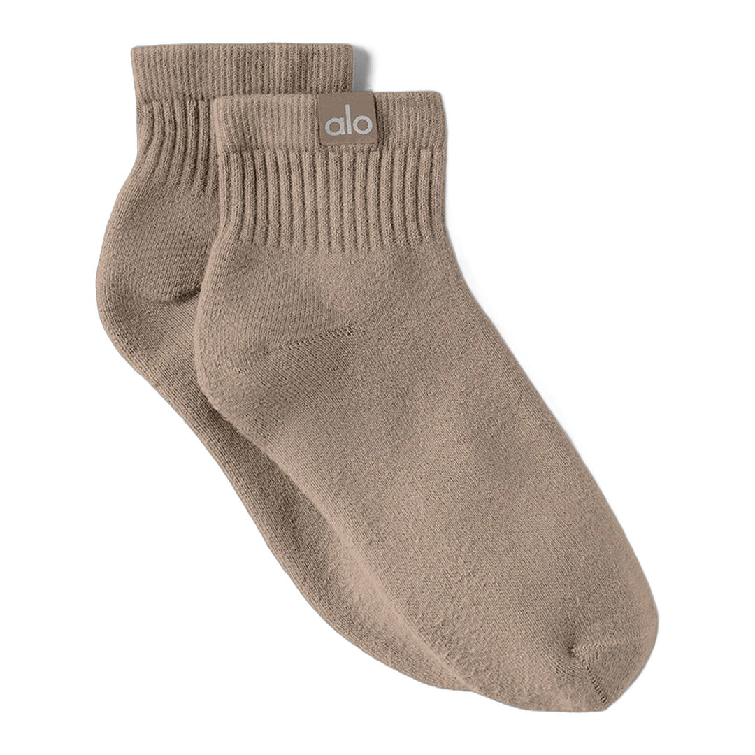 alo Quarter Crew Street Sock - Gravel