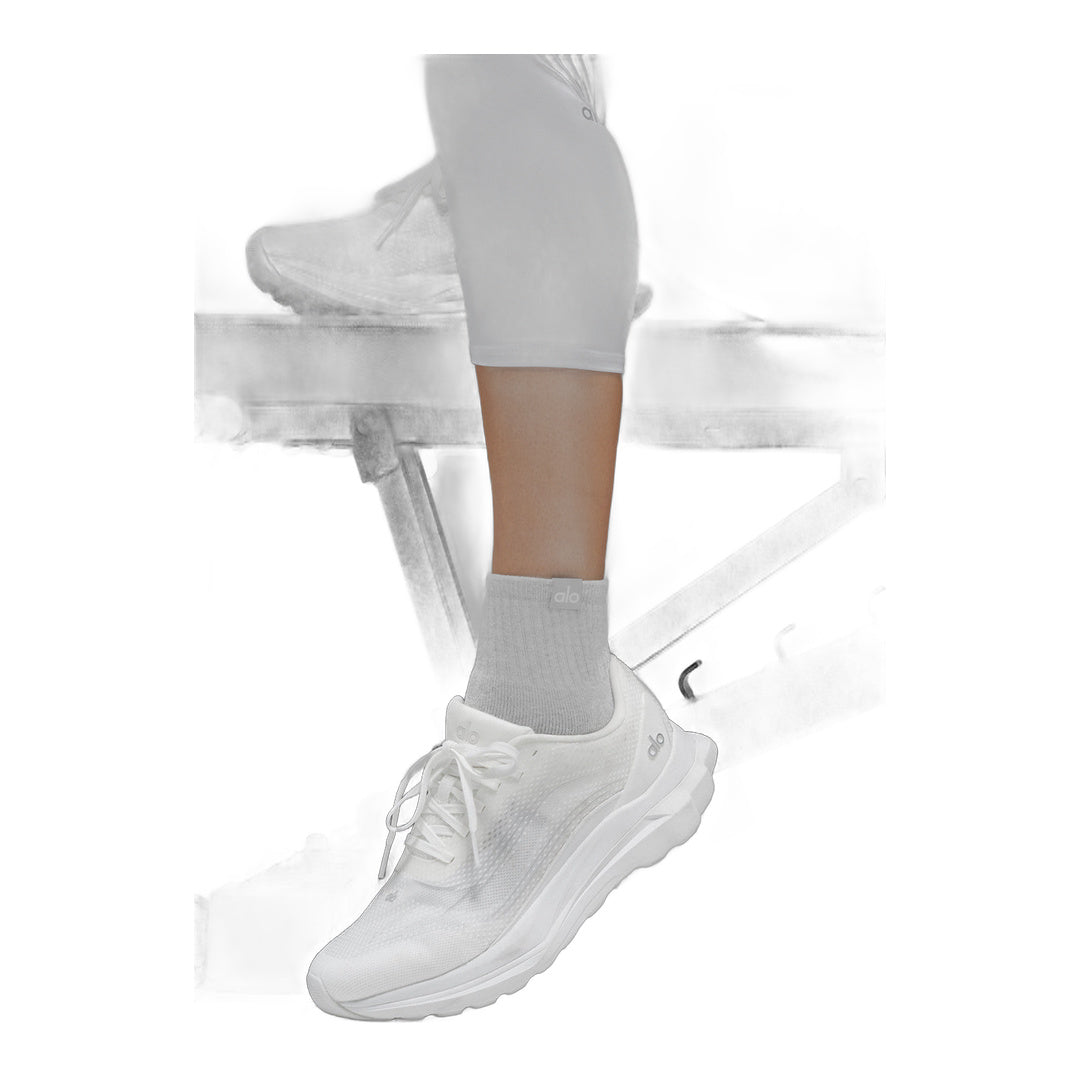 alo Quarter Crew Street Sock - Athletic Heather Grey