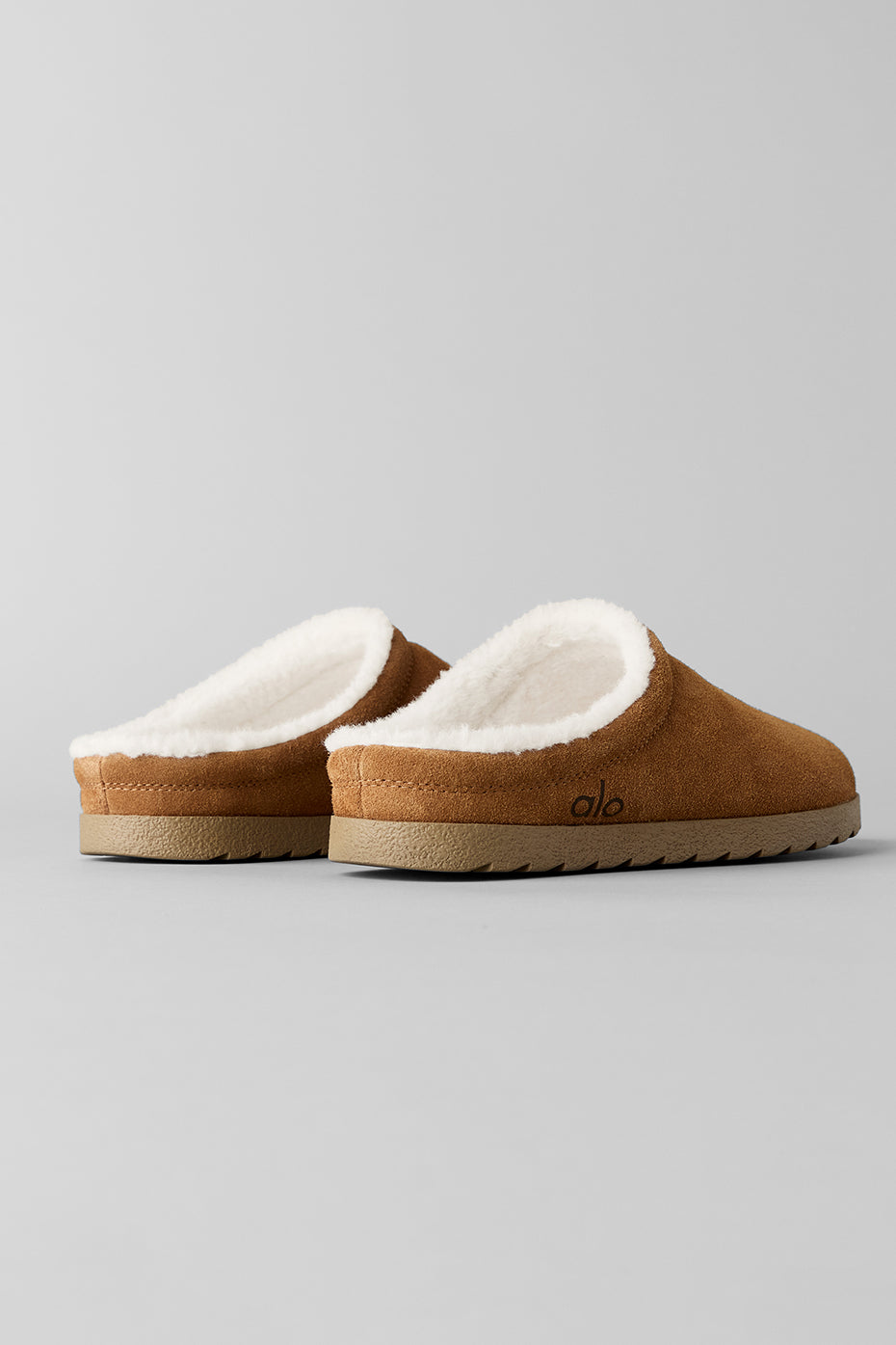 alo Recovery Slipper - Saddle/Ivory