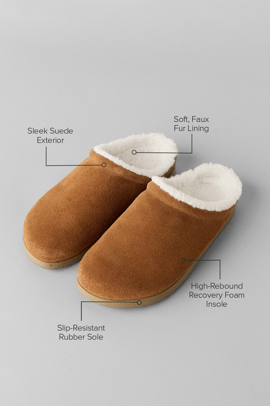 alo Recovery Slipper - Saddle/Ivory
