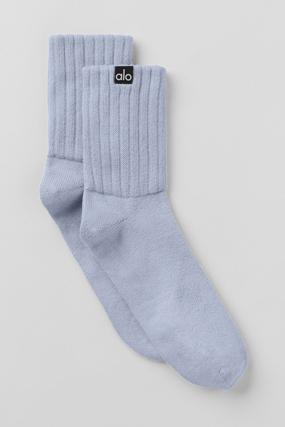 alo Unisex Half-Crew Scrunch Sock - Winter Frost