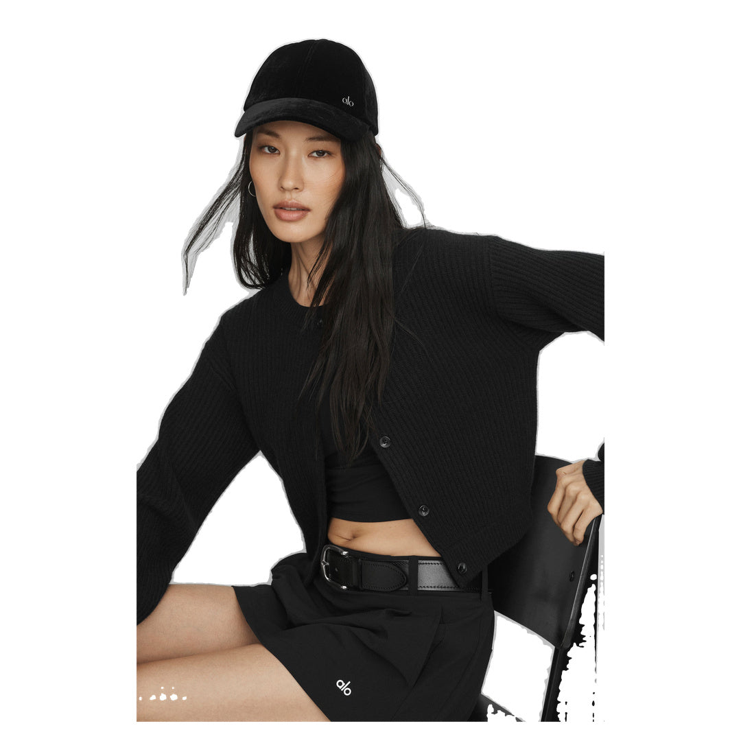 ALO Velvet Off-Duty Cap - Black