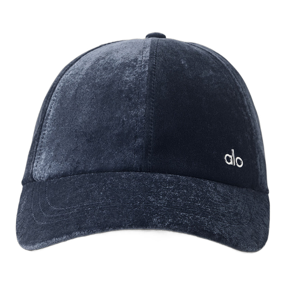 alo Velvet Off-Duty Cap - Navy