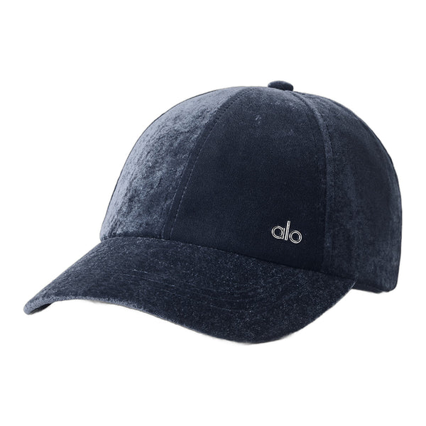 alo Velvet Off-Duty Cap - Navy