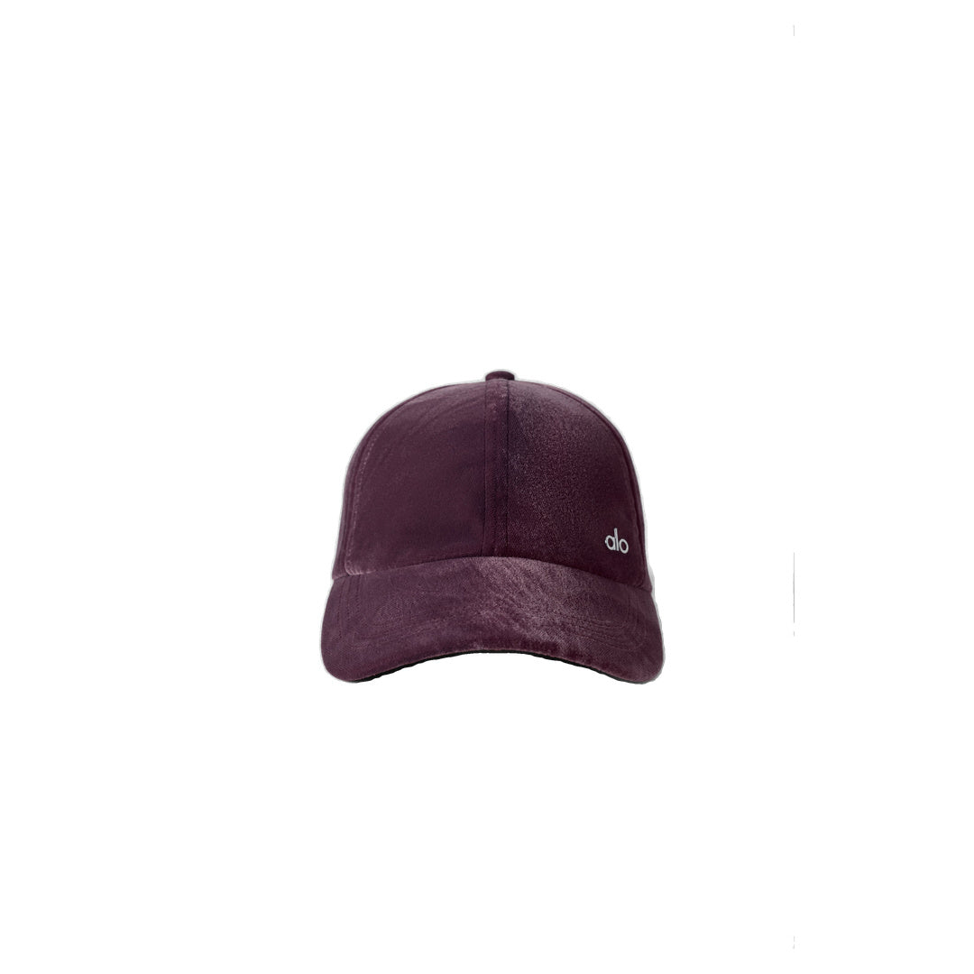 ALO Velvet Off-Duty Cap - Rich Bordeaux