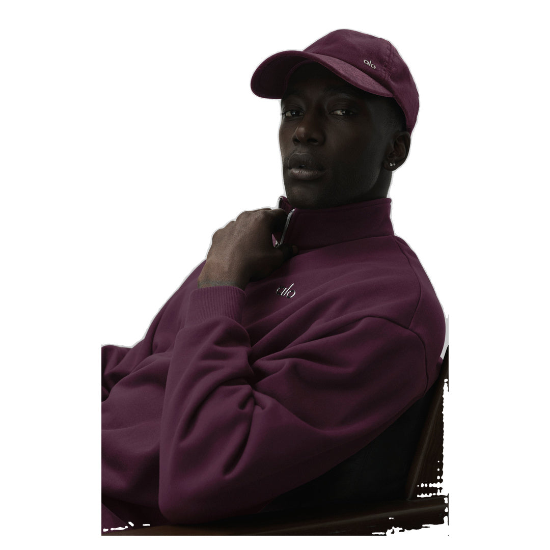 ALO Velvet Off-Duty Cap - Rich Bordeaux
