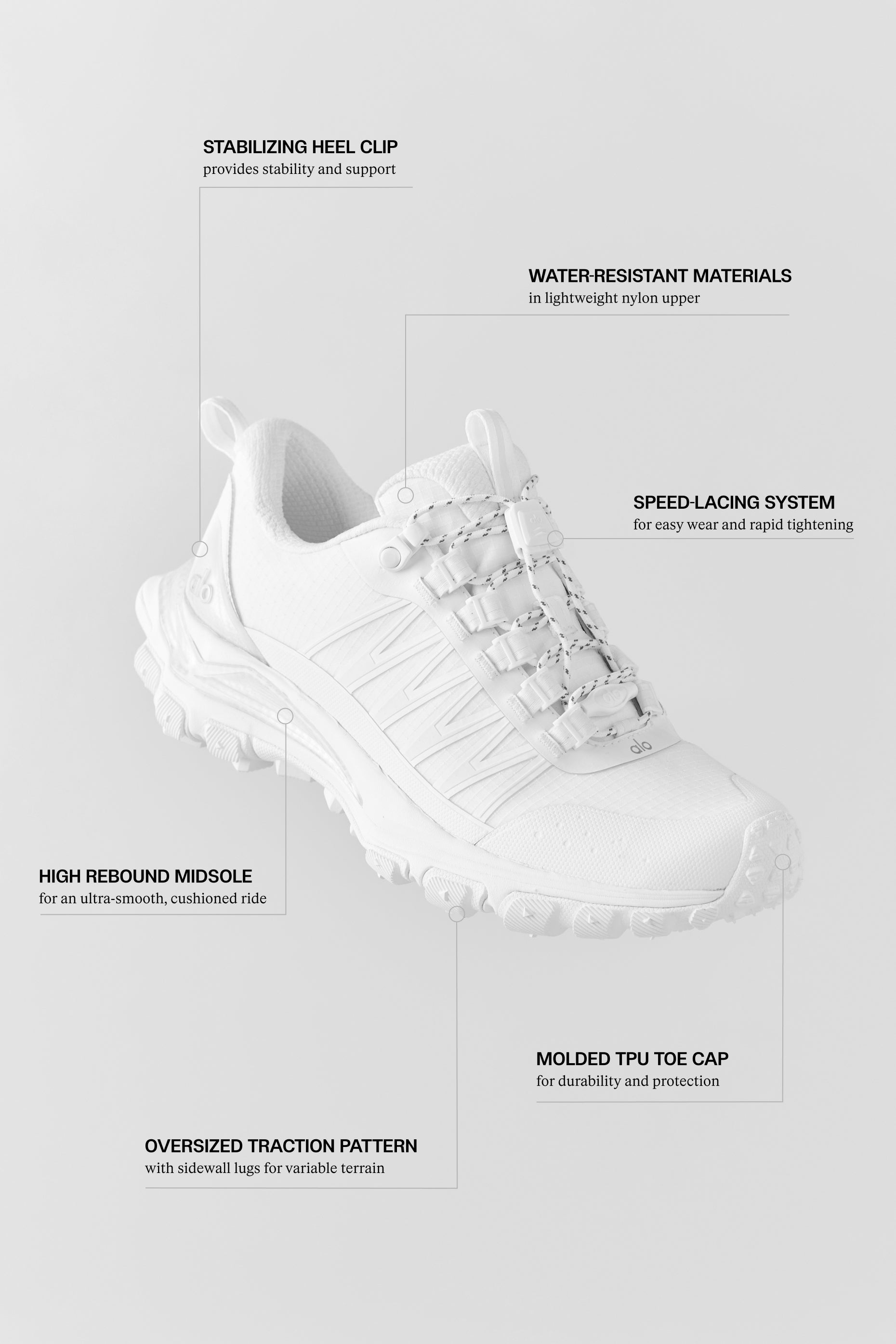 alo ALO Trail - White