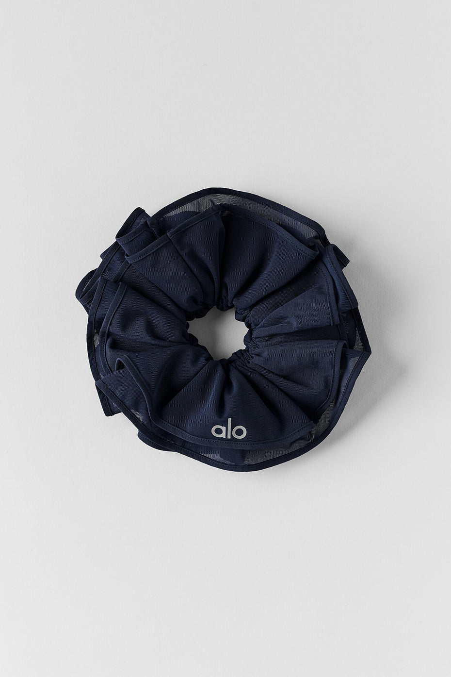 alo Mesh Sweet Nothing Oversize Scrunchie - Navy