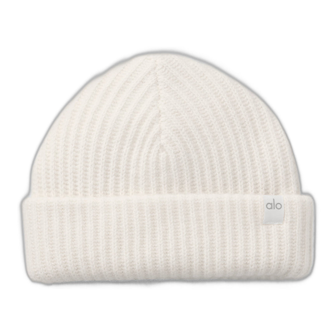 alo Courchevel Cashmere Beanie - Ivory