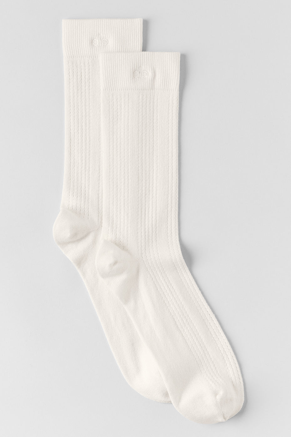 alo Cashmere Mesh Sock - Ivory