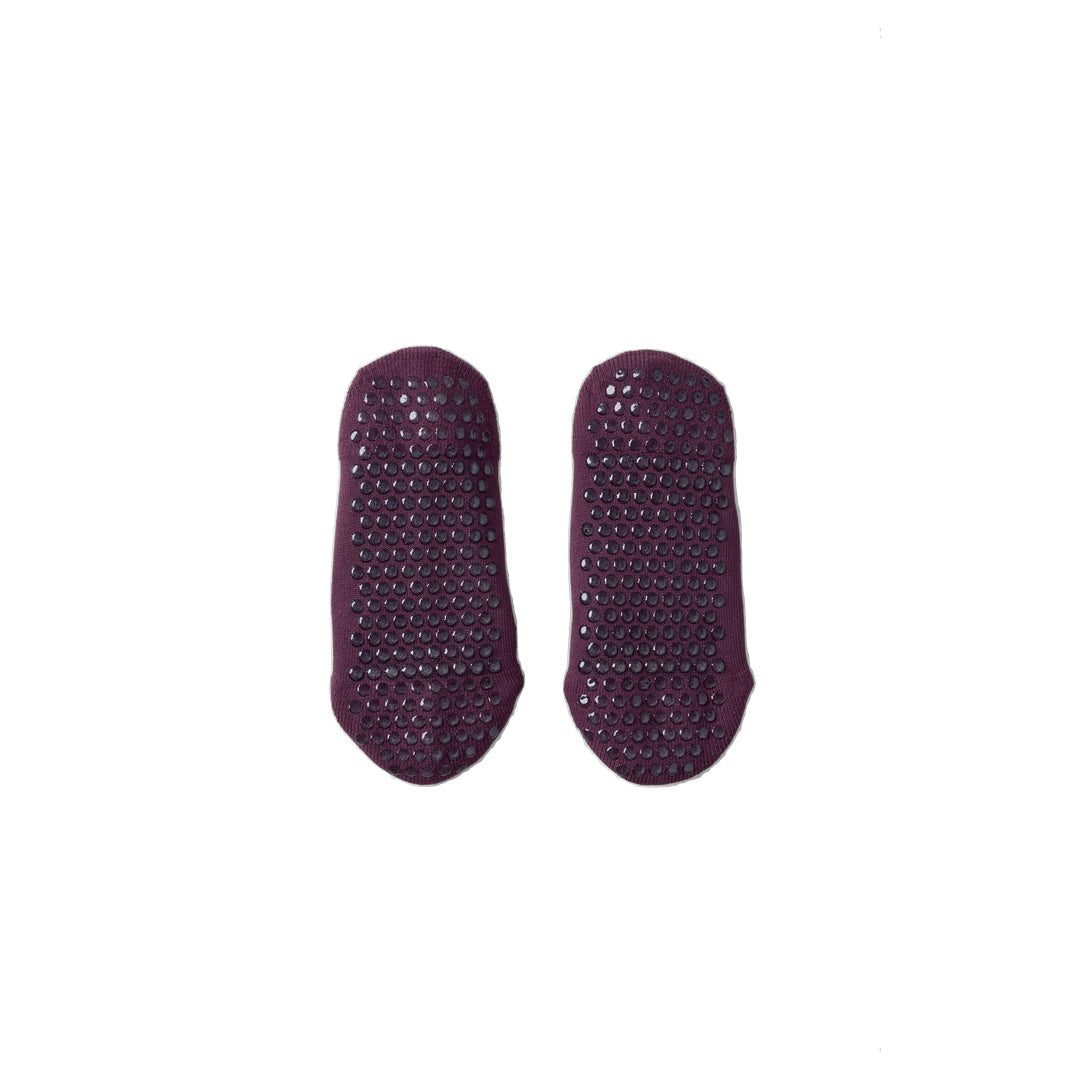 ALO Ballet Grip Sock - Rich Bordeaux