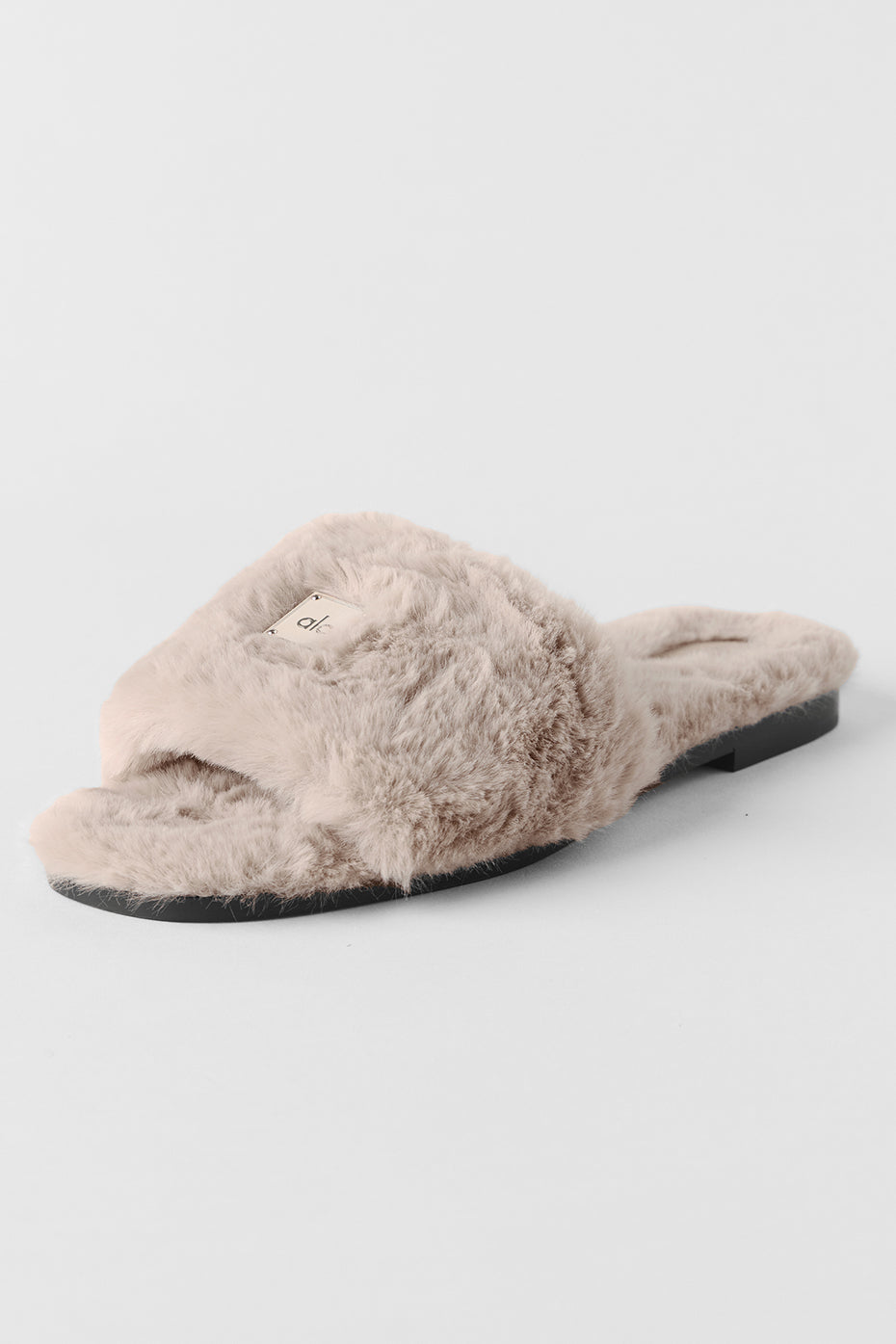 alo ALO Classico Faux Fur Sandal - Oat