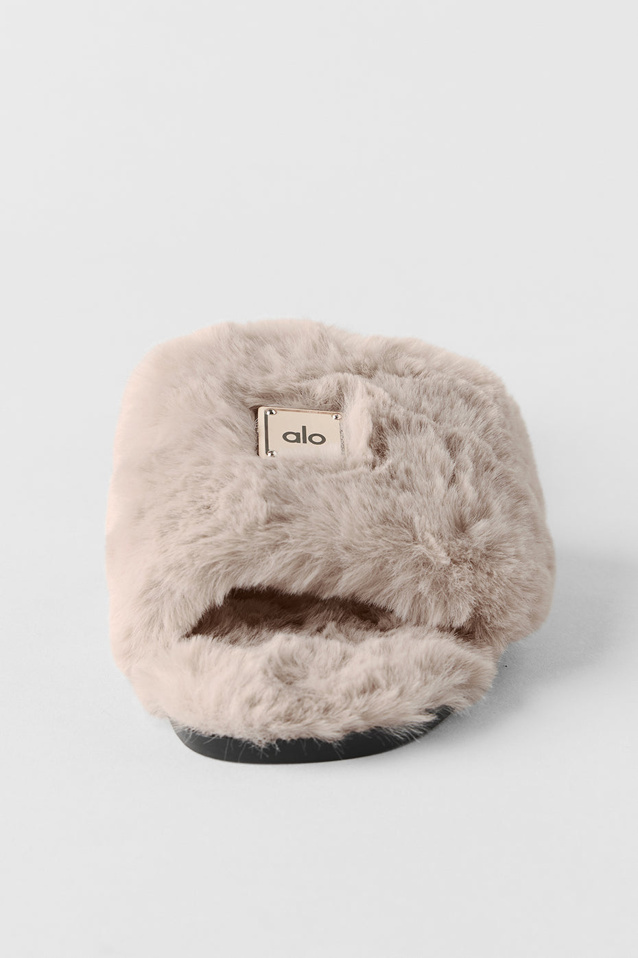 alo ALO Classico Faux Fur Sandal - Oat