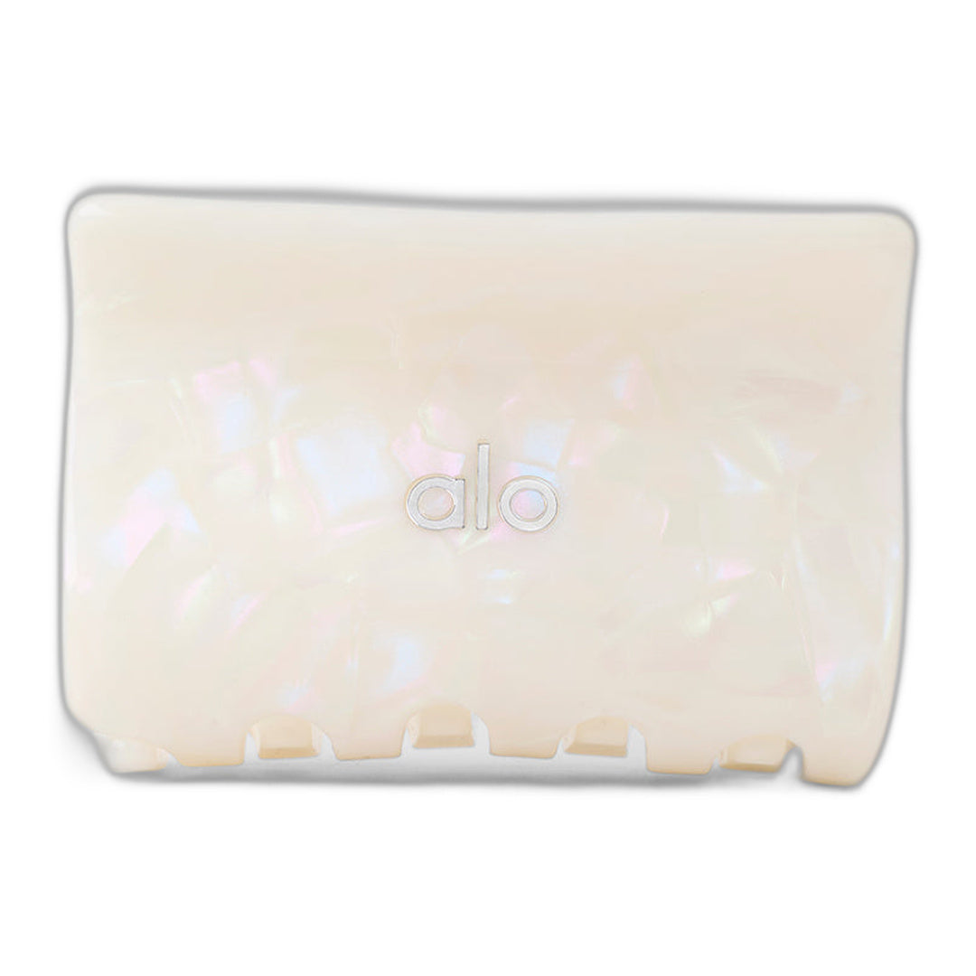 alo Effortless Claw Clip - White Pearl