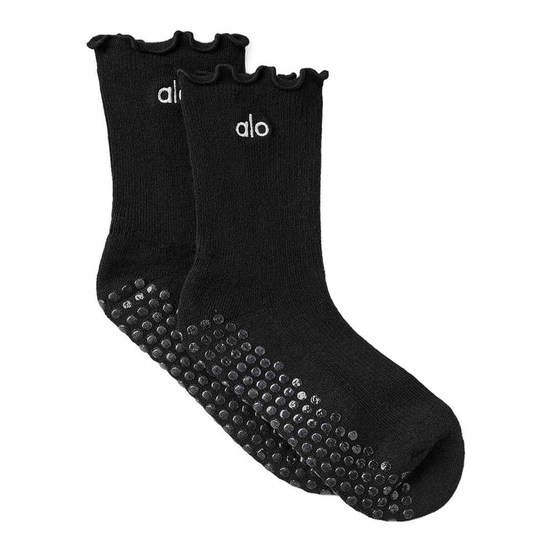 alo Lettuce Edge Grip Sock - Black