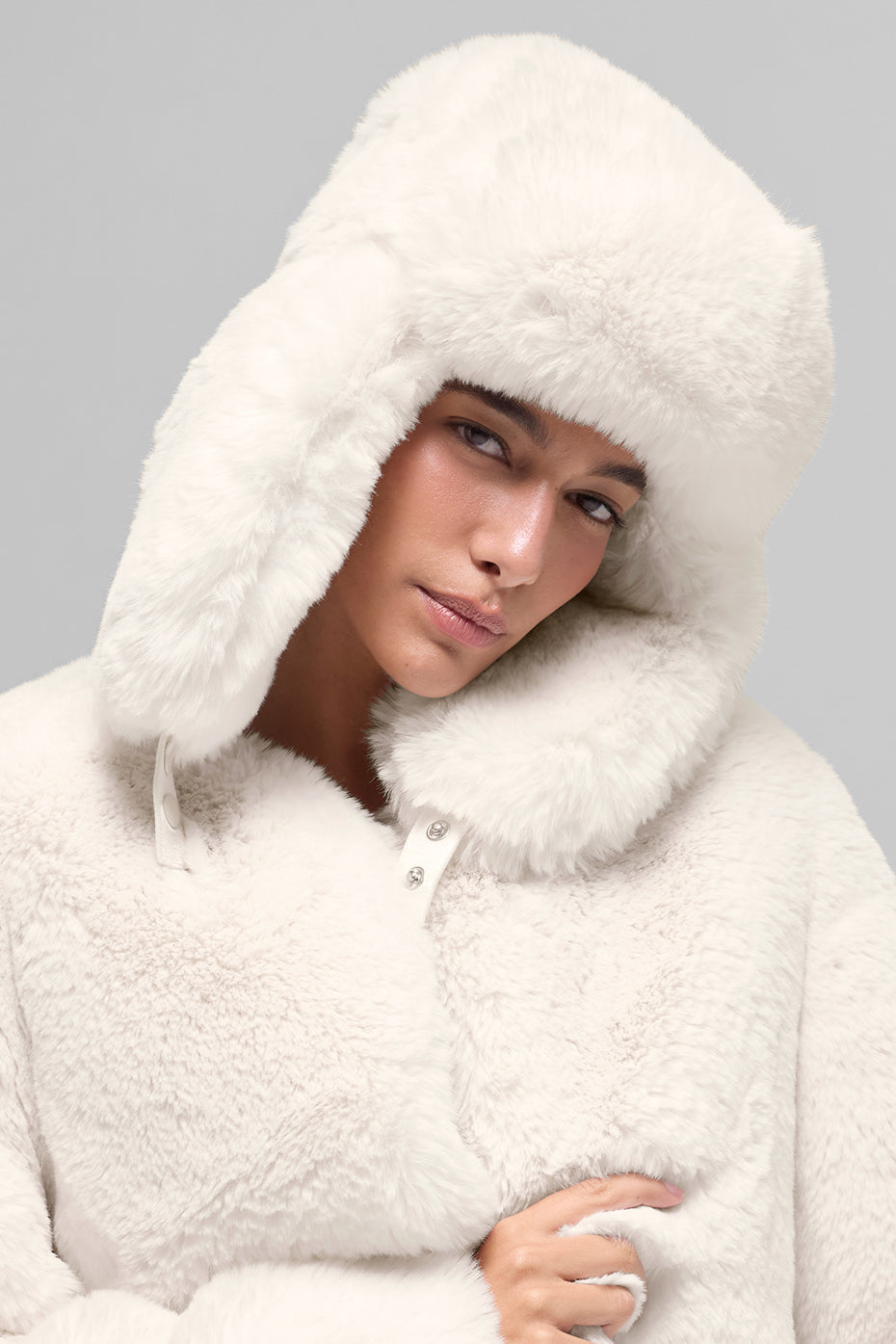 alo Faux Fur Starstruck Hat - Ivory
