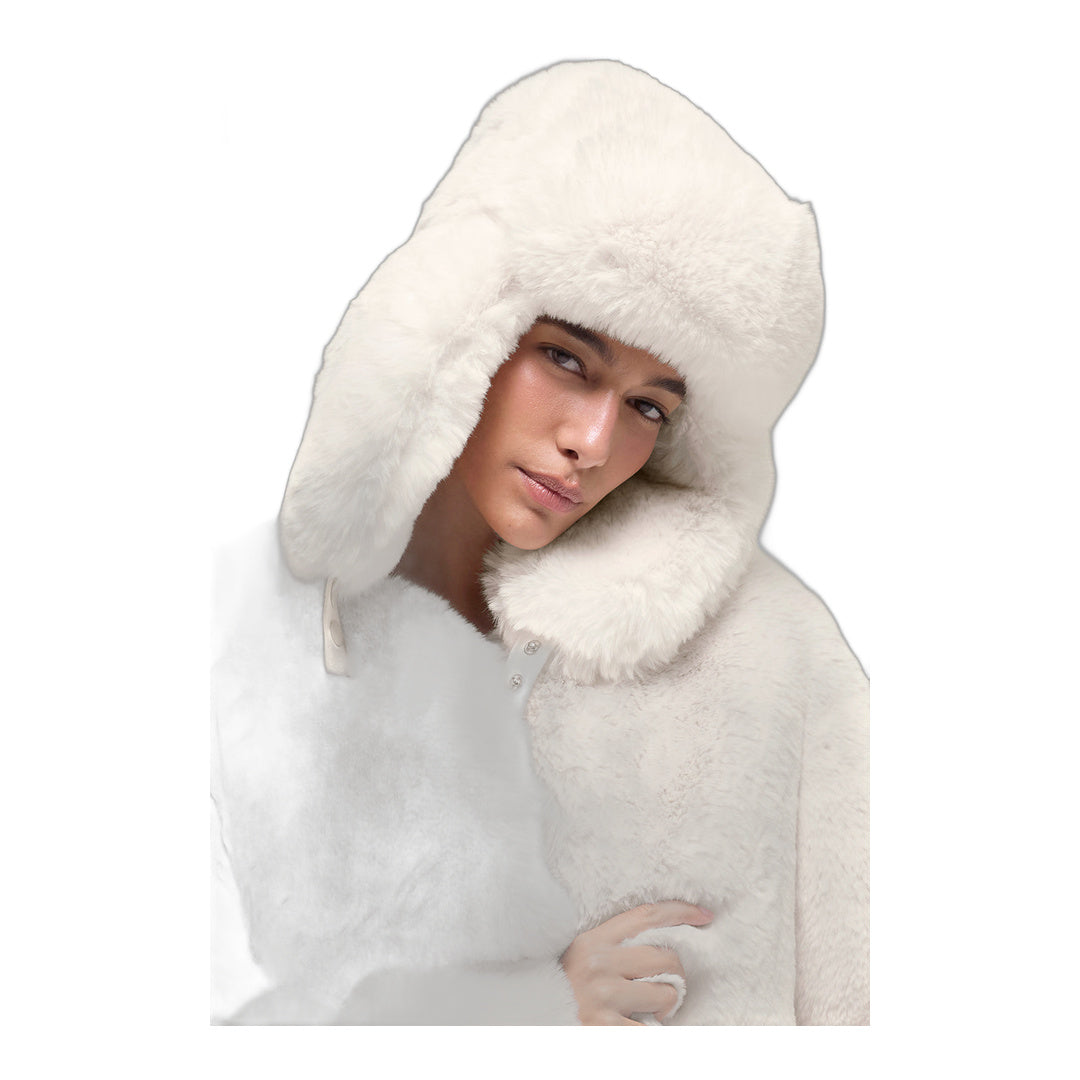 alo Faux Fur Starstruck Hat - Ivory